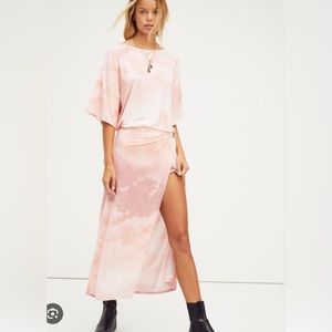 FREE People Alyssa Wrap Dress Pink, Sz S